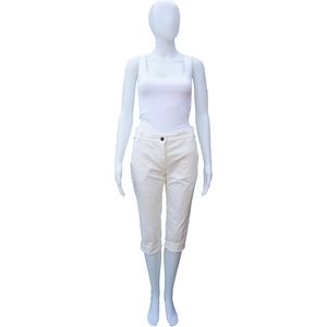 STELLA MCCARTNEY IVORY CARGO CROPPED PANT